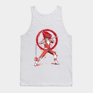 Red Ranger sumi e Tank Top